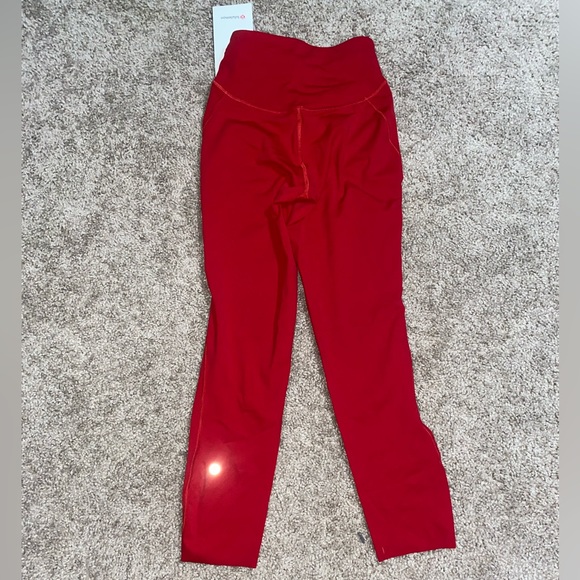NWT Lululemon Base Pace High-Rise Crop 23" in Dark Red - Picture 4 of 8